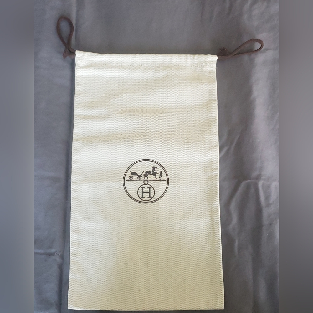 UNUSED Hermes Cotton Drawstring Dust Bag